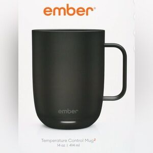 Ember NEW IN BOX 14 OZ Charcoal Temperature Control Mug 2